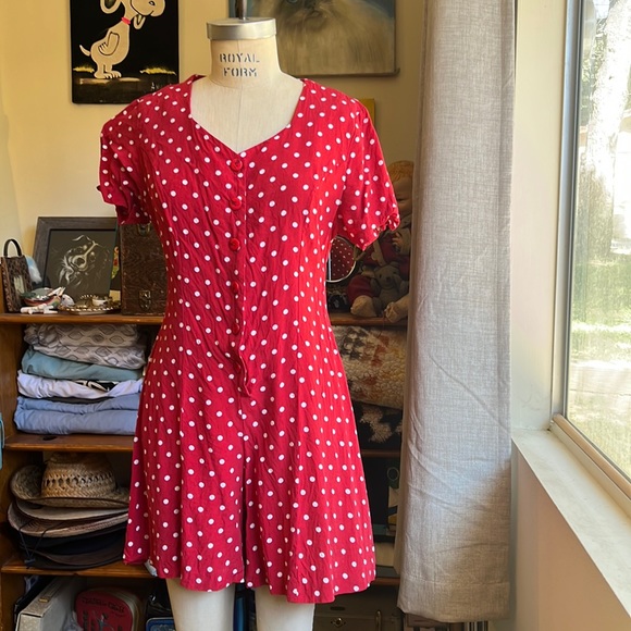 New York & Company Pants - 90’s New York Style Polka Dot Romper